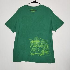 Lootwear Teenage Mutant Ninja Turtles 90's Short Sleeve Green T Shirt 2XL